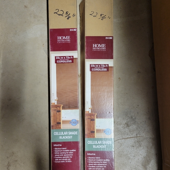 2 Mocha Cordless Blackout Cellular Shade - 22 5/8 in. W x 72 in. L - Picture 2 of 3